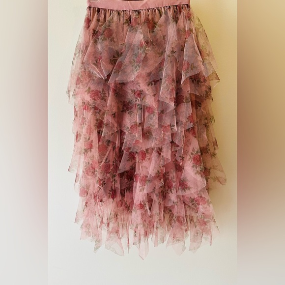 Amber Sky Romantic Coquette
Floral Tulle Midi Multi Layered Skirt Pink Sz Small - Picture 4 of 16